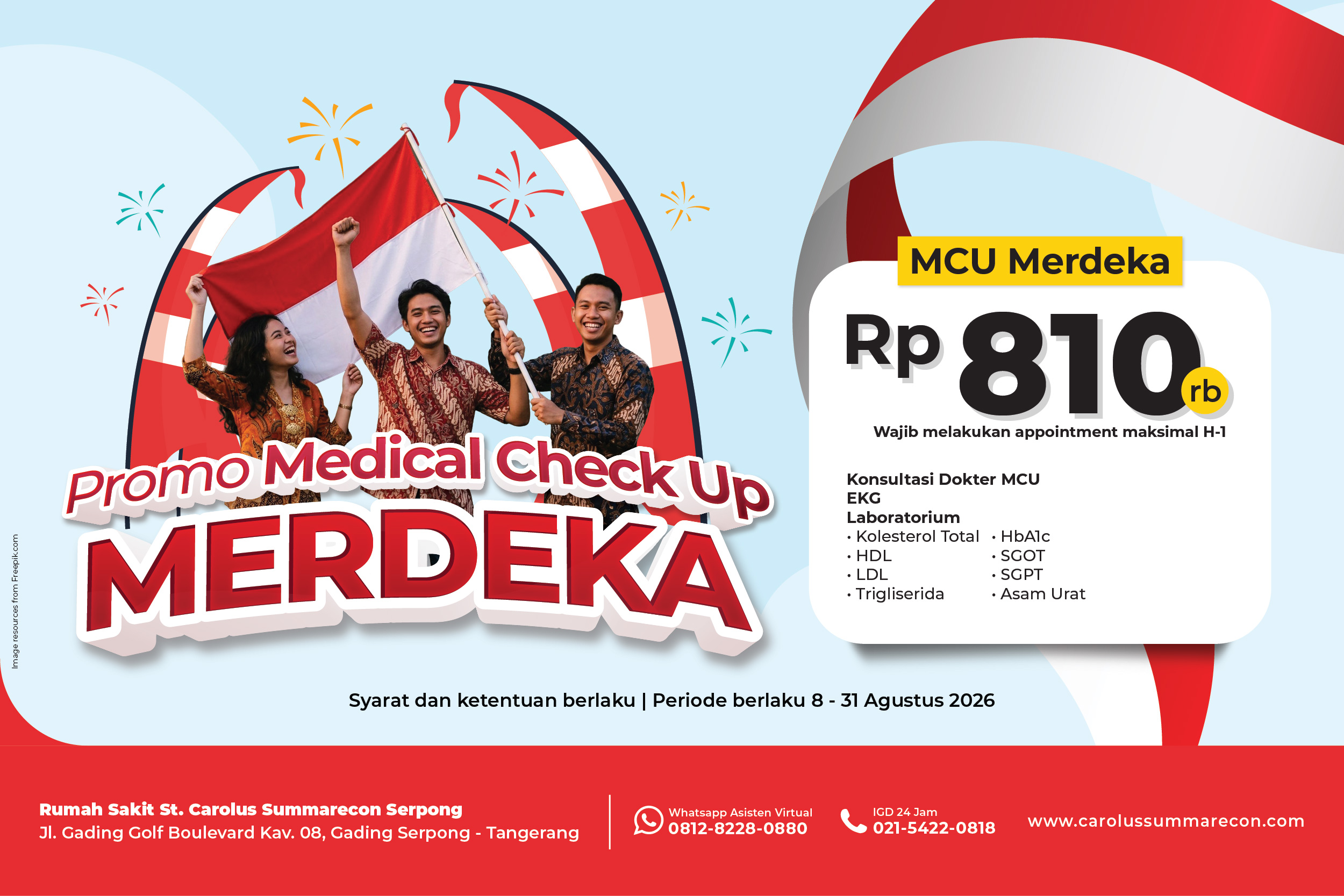 Paket MCU Merdeka Medical Check Up