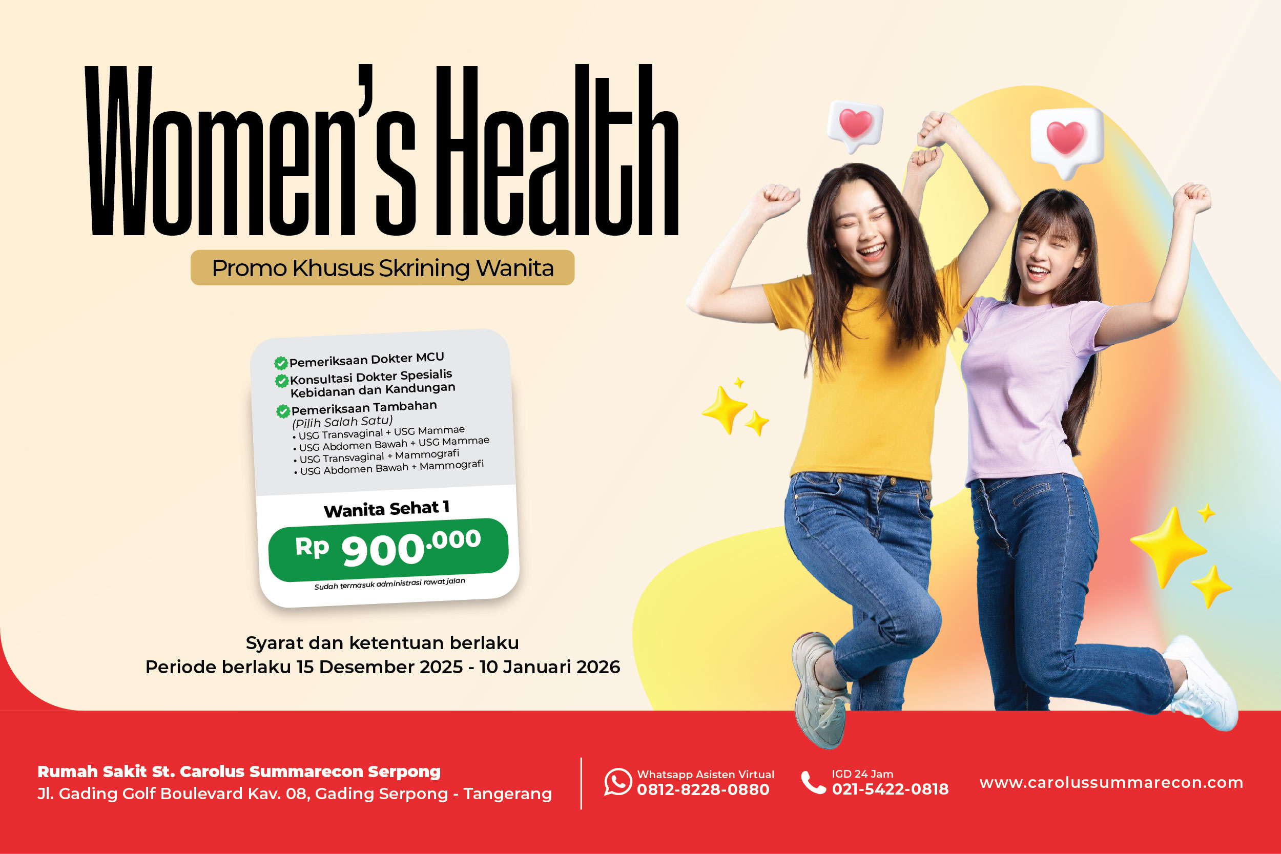 Paket Paket Wanita Sehat 1 Medical Check Up